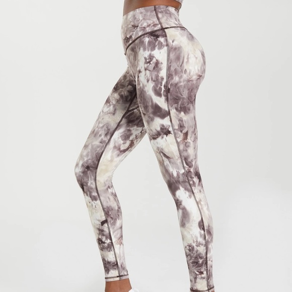 Gymshark Elevate Leggings size XL Cement Brown Spray Dye - Picture 4 of 11